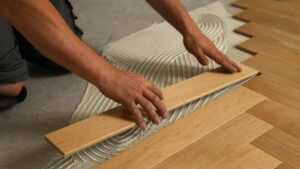 La pose d'un parquet