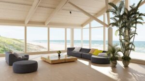 maison avec la vue sur la mer