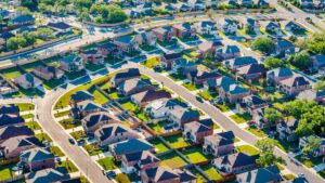 quartier immobilier vue d'ensemble
